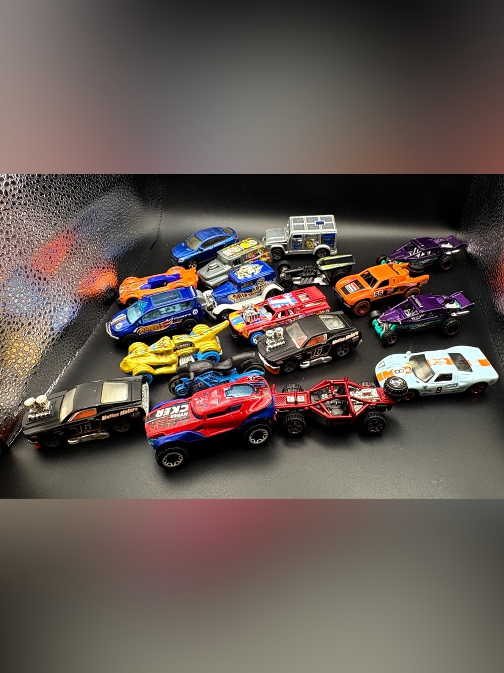 Assorted Kids Hotwheels Toy Car Set - Blue & Red